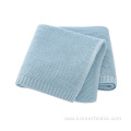 Amazon hot sale Cotton Knitted cashmere Baby Blanket